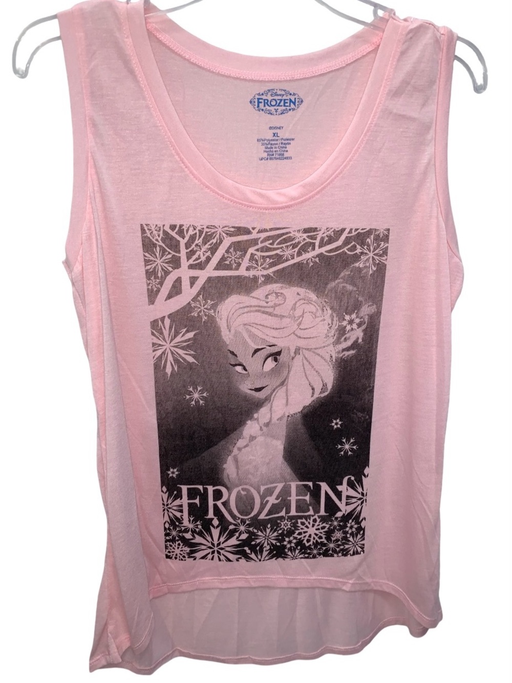 Disney Frozen Elsa Pink Tank Top Size XL